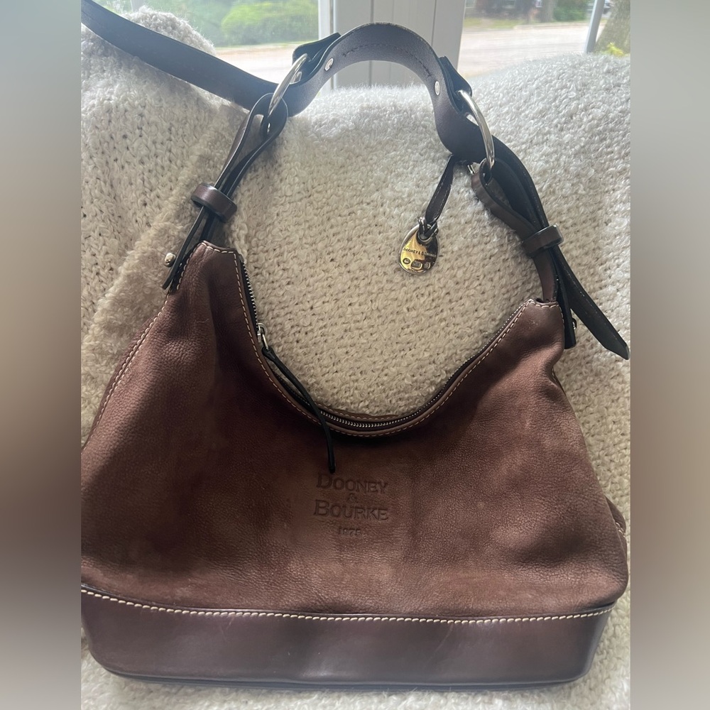 Suede purse -hobo style-Dooney and Bourke.